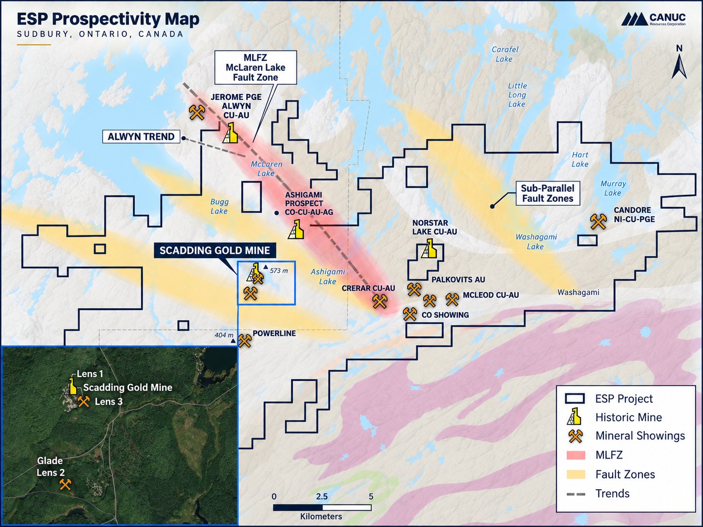Figure #3 — ESP, prospectivity map