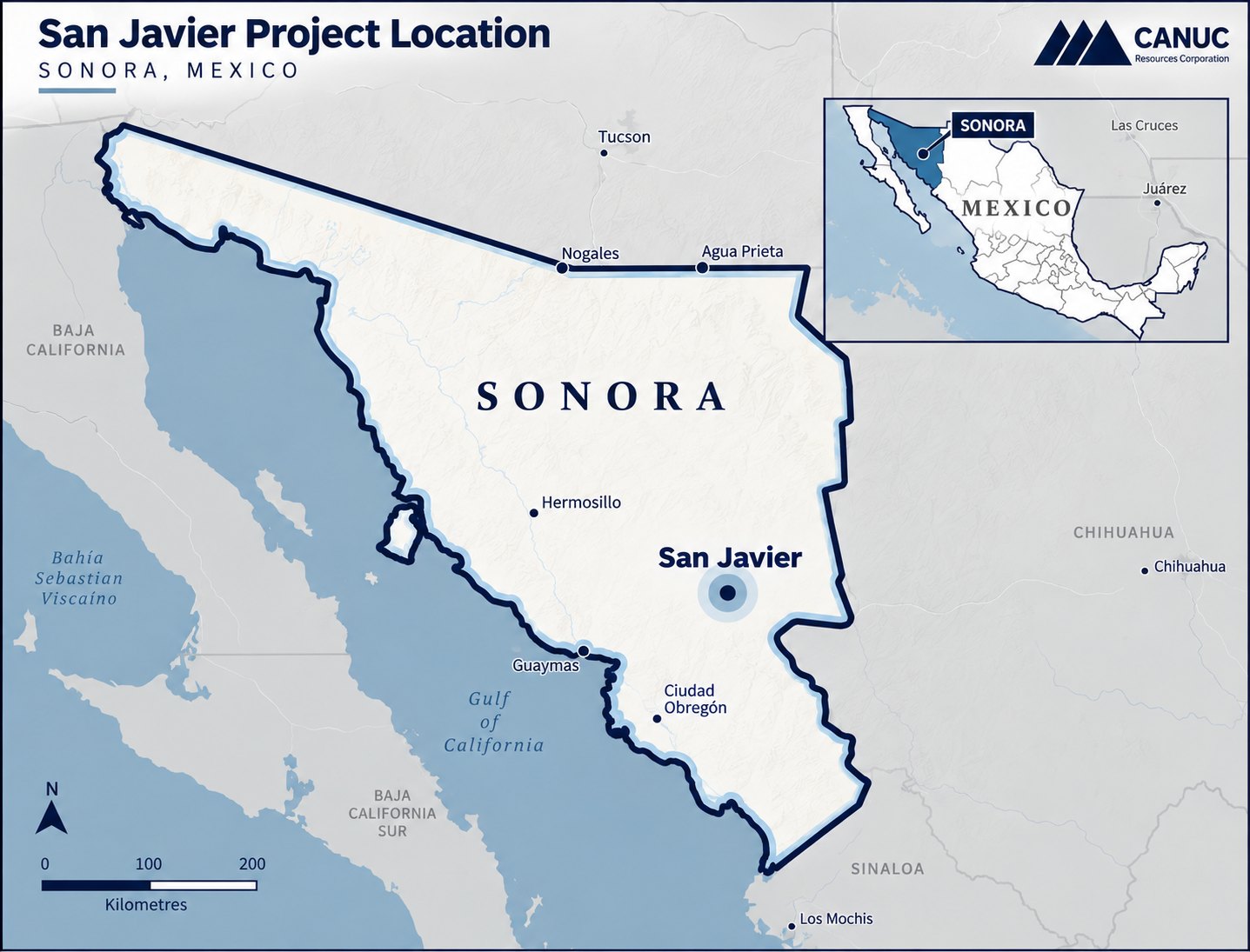 Figure #1 — San Javier Project, regional map