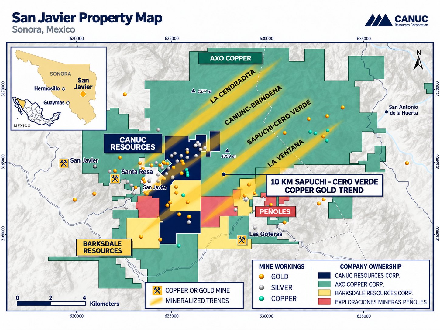 Figure #2 — San Javier Project, property map
